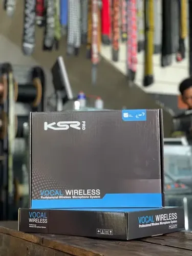 Microfone sem fio Duplo KSR PRO KT-2MM