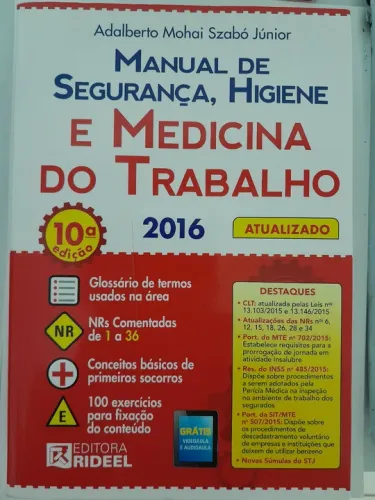 Vendo livro Manual de Segurança, Higiene e Medicina do Trabalho, em Manaus!!!