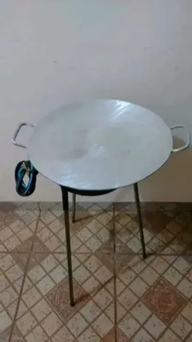 Fogareiro tripé a gás com chapa apartir de 250 reais avista