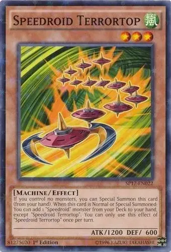 Yugioh!!! Speedroid Terrortop Starfoil Sp17-pt022 Starfoil R
