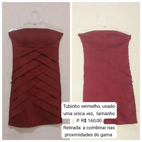 Tubinho Vermelho - Usado Uma Vez