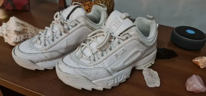 Tênis Fila Branco com avarias
