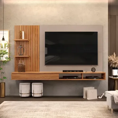 Painel Para TV 60 Polegadas Ripado