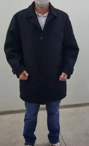 Sobretudo/ Casaco Masculino Preto Importado, Tamanho M