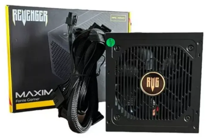 Fonte Alimentação Gamer 750w Rgb Knup FO-MAX03RGB Pcf Bivolt 80Plus Bronze 