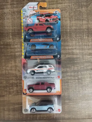 Kit 5 Miniaturas de Ferro Diecast Maisto e Matchbox 1:64 Lacrados