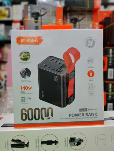 Power bank turbo 60.000 mah 140 w