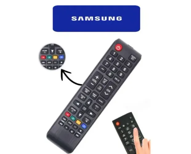 Controle Tv Samsung Un32 Un40 Un43 Un48 Un50 Un55 U65 Le 7028 Arduino Automação COD-CP864