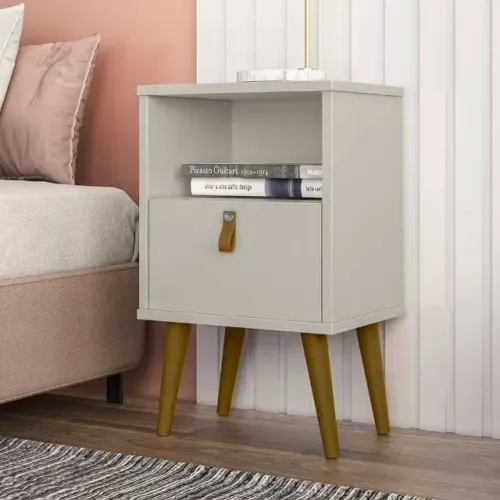Mesa De Cabeceira Pés Palito Búzios 1 Gaveta Novo Varios modelos