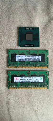Kit processador + memórias para notebook
