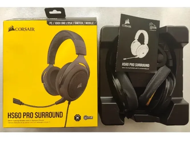 Headset Gamer Corsair HS60 Pro, Surround, Drivers 50mm, P/ PC, XBOX, PS4/5, Switch, Mobile