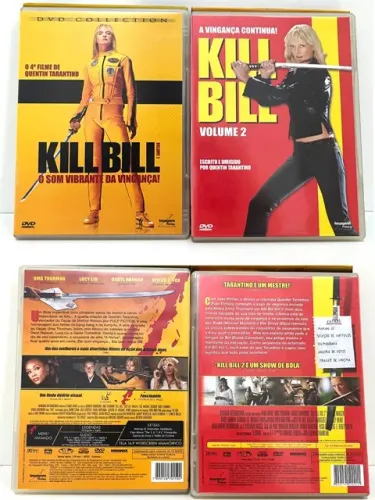 Coleção 2 Dvds Filme Kill Bill - Originais - Usados