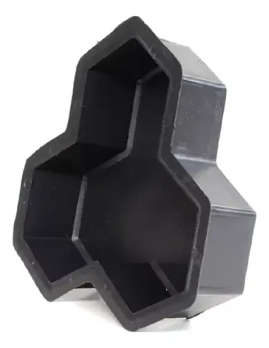 10 Unidades Forma Plástica Para Paver Estrela 8cm De 3 Pontas Piso Calçada Estrela