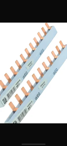 Barramento elétrico pente bifásico 2x6 80A 12 modulos BR 2-6 Weg