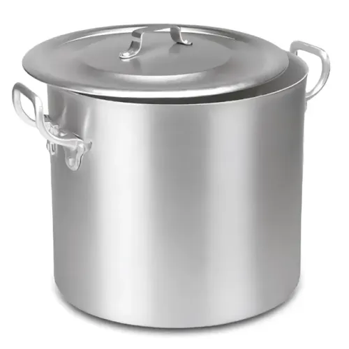 Caldeirão N38 Panela Alumínio Grande Linha Cozinha Industrial Hotel Restaurantes
