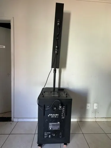 Caixa de Som Ativa Subwoofer Satélite Grt15dsp Preta 1000wrms Frahm