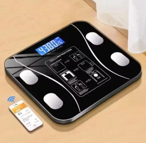 Balança Digital Corporal Bioimpedância Bluetooth com Aplicativo +
