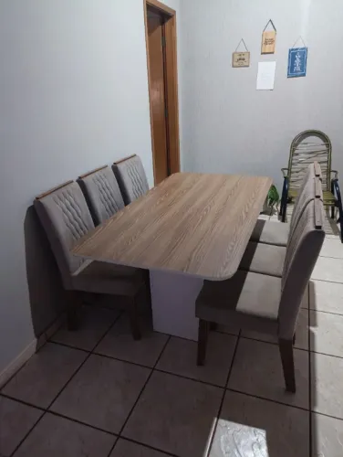 Mesa de jantar de 6 cadeiras Luxo