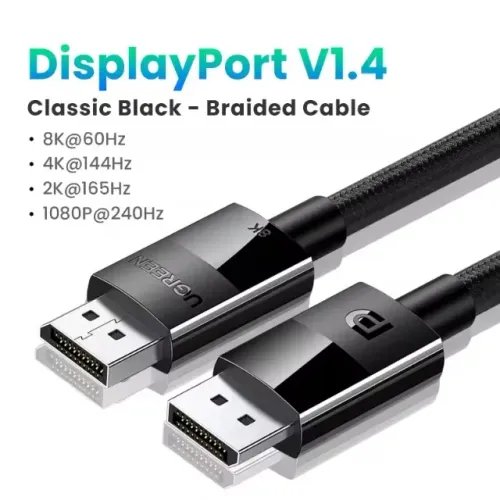 Cabo DisplayPort 1.4 UGREEN - 3 metros