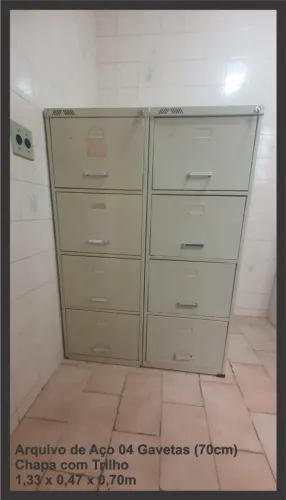 Arquivo de Aço - 4 Gavetas - Grande