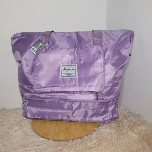 LILÁS Bolsa De Viagem Multifuncional Dobrável De Grande Capacidade Impermeável