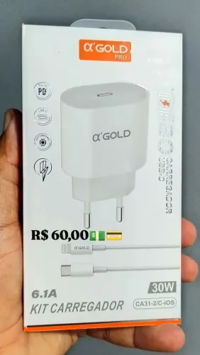 Carregador turbo para iphone com cabo 