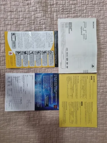 Manual Panfletos Ps2 Slim Playstation 2 Original