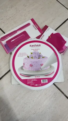 kit confeitaria bailarina baixa + espatulas