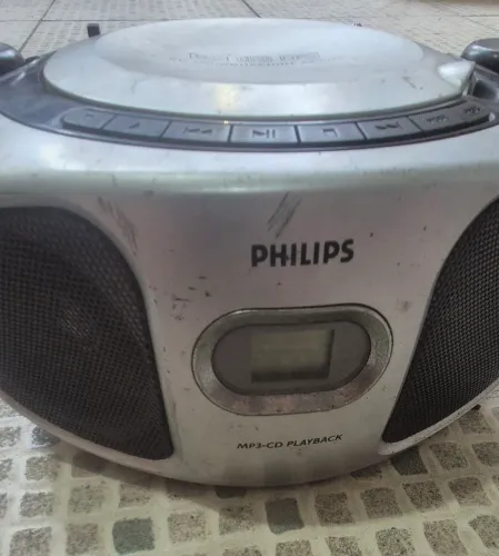 Micro System Philips AM FM CD Aux compacto nao liga