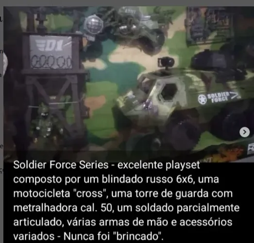 MINIATURA BLINDADO BRT RUSSO - COLEÇÃO SOLDIER FORCE - R$ 200,00