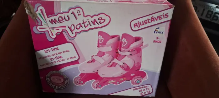Patins Rosa Infantil