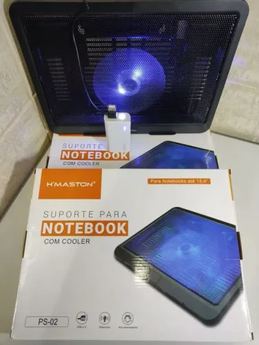 Suporte para Notebook com Cooler H'MASTON PS-02