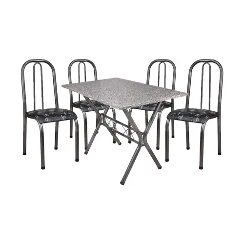 Mesa Granito 4 cadeiras - Entrego 