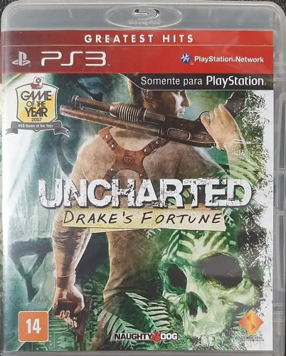 Uncharted: Drake's Fortune - PS3 - Greatest Hits semi-novo
