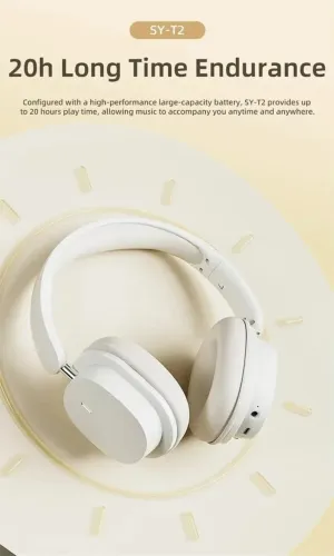 Headphone Bluetooth Premium SY-T2 Bt 5.3 até 20h