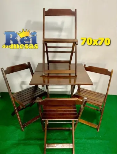 JOGO DE MADEIRA 70X70