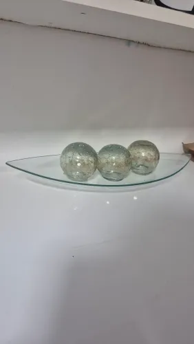 Adorno de vidro para mesa