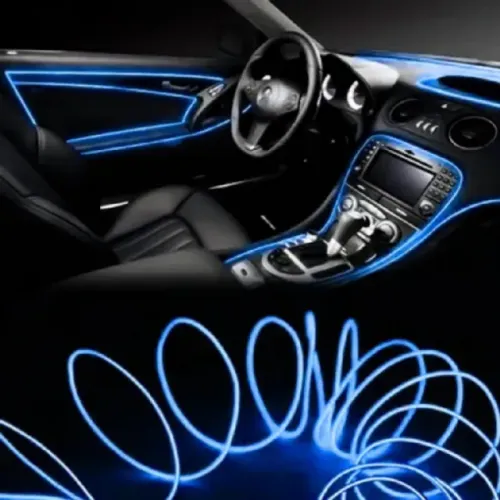 Mangueira LED Automotivo 12V 5m - Azul Neon Flexível
