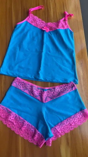 Short doll azul pijama