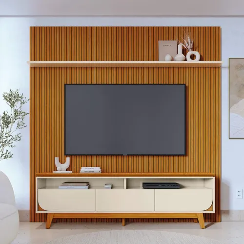 Painel ripado +rack