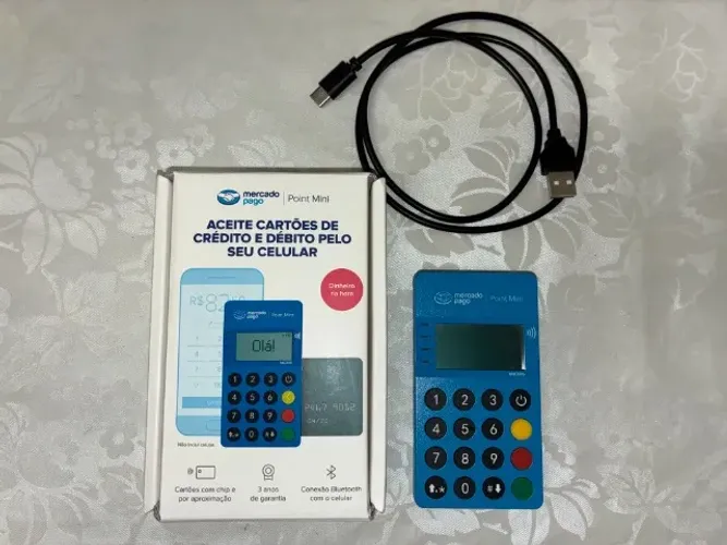 Maquininha Cartão de Crédito Point Mini Mercado Pago