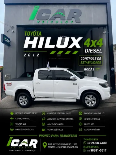 Toyota Hilux CD SRV D4-d 4X4 3.0 TDI Diesel AUT 2012