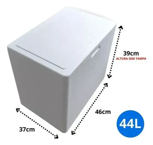 Caixa de isopor 44lt