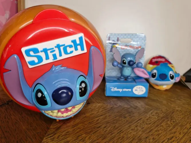 Balde de pipoca + brinquedos  Lilo Stitch Tokyo Disneyland