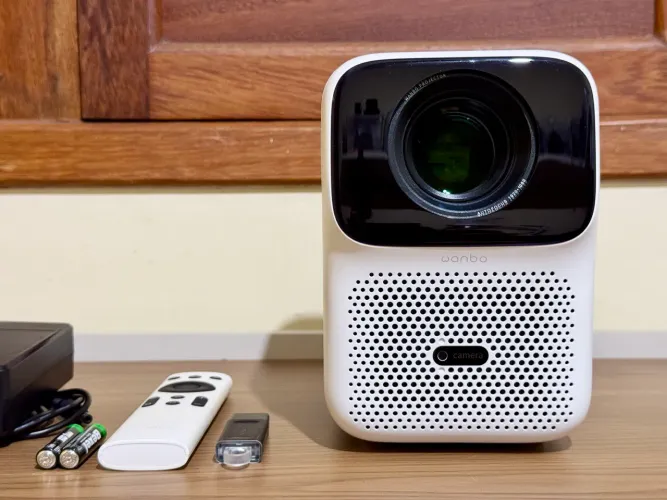 Projetor Wanbo T4 1080P 450 Lumens | Foco Automático | Wi-Fi | Bluetooth | USB | Controle
