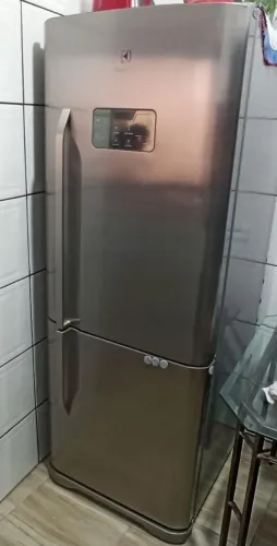 Geladeira eletrolux inox inverse seminova