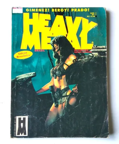 Gibi Quadrinho - Heavy Metal Brasil nº 1 (Ano 1) - 1995
