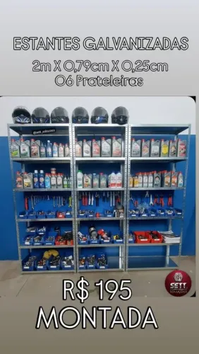 AS MAIS VENDIDAS - ESTANTES GALVANIZADAS