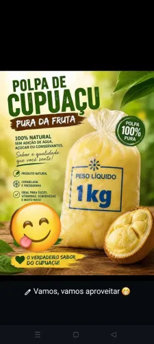 Polpas de cupuaçu 100% pura ?