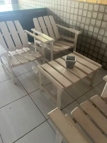 Conjunto de Varanda em Madeira de Lei
